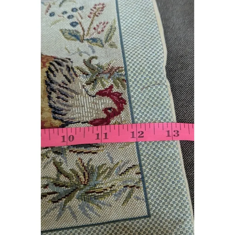 Jules Pansu Rooster Tapestry Pillow Cover Case Made In France Farmhouse Decor